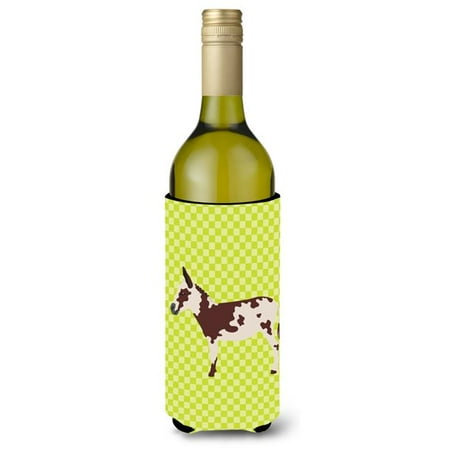 

American Spotted Donkey Green Wine Bottle Beverge Insulator Hugger