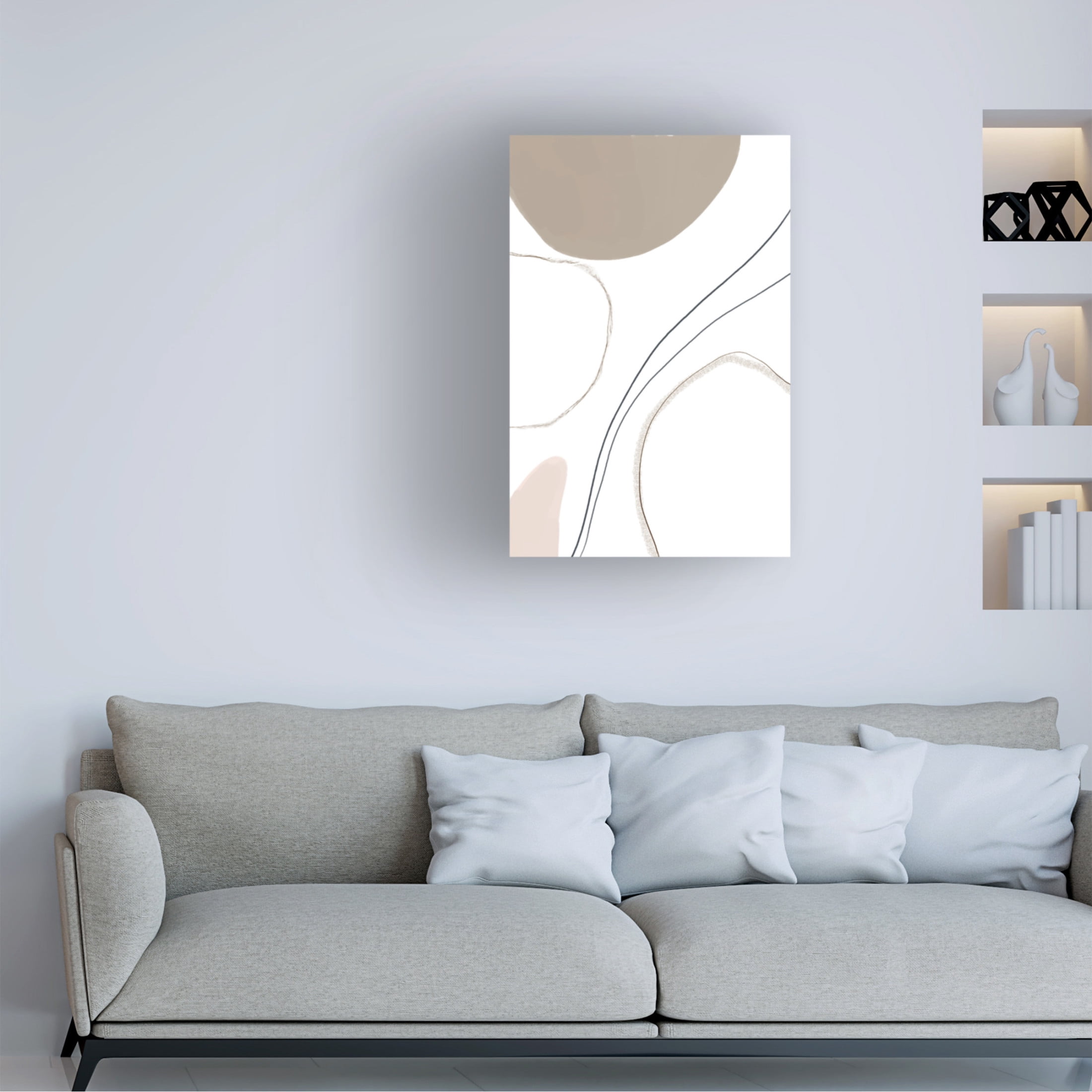 Trademark Fine Art Melloi Art Prints Abstract Line Art Canvas Wall Art