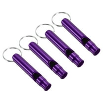 Uxcell Survival Whistle, 4 Pack Loud Sound Safety Whistle for Hiking, Purple