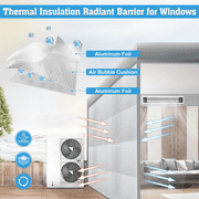 UCINNOVATE Reflective Insulation Sheet, Window Foil Insulation for Summer Heat, 39x118 inch RV Insulation Double Side Aluminum Thermal Bubble Wrap, Reflectix Insulation for Attic RV Window Garage Roof
