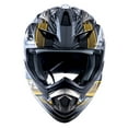 thumbnail image 3 of 1STORM MOTORCYCLE BIKE FULL FACE HELMET HGXP14B BOOSTER SKULL YELLOW, 3 of 5