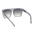 thumbnail image 4 of Retro Oversized Flat Top High Brow Flat Top Mob Sunglasses Slate - Smoke, 4 of 4