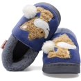 thumbnail image 2 of Plush Warm Slippers for Girls Boys Kids Toddlers Winter Fur Lined Indoor House Home Shoes, 2 of 13