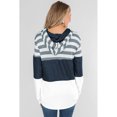 thumbnail image 3 of Femmes Blanc/rose/multicolore/vert Me Parler Couleur Bloc Cordon Sweat à Capuche, 3 of 12