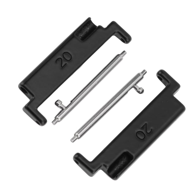 Adaptador De Banda De Reloj De Metal De 1 Par, Adaptador De Banda De Banda De Vigilancia De 20-22 Mm Adaptador De Ajuste Sin Costuras Adaptador De Conexión Con Correa Con Barras