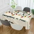 thumbnail image 2 of Yayeee Tablecloths 60" x 60" Rectangle Wrinkle Resistant Party Table Cover, Christmas Light, 2 of 8