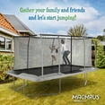 thumbnail image 6 of Machrus Upper Bounce 9' x 15' Rectangle Trampoline with Enclosure – Gymnastics-Style Trampoline for Kids, Toddler Trampoline Indoor, and Trampoline for Adults – Beige/Black, 6 of 6