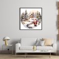 thumbnail image 3 of Hilo Algodón Bordado Punto Cruz Impreso 11CT Santas Cottage 40x40cm, 3 of 9