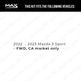 thumbnail image 3 of Max Advanced Brakes - Brake Kit for 2019 2020 2021 Mazda 3/3 Sport FWD Front Replacement Geomet Coated Disc Brake Rotors and Ceramic Brake Pads, 3 of 9