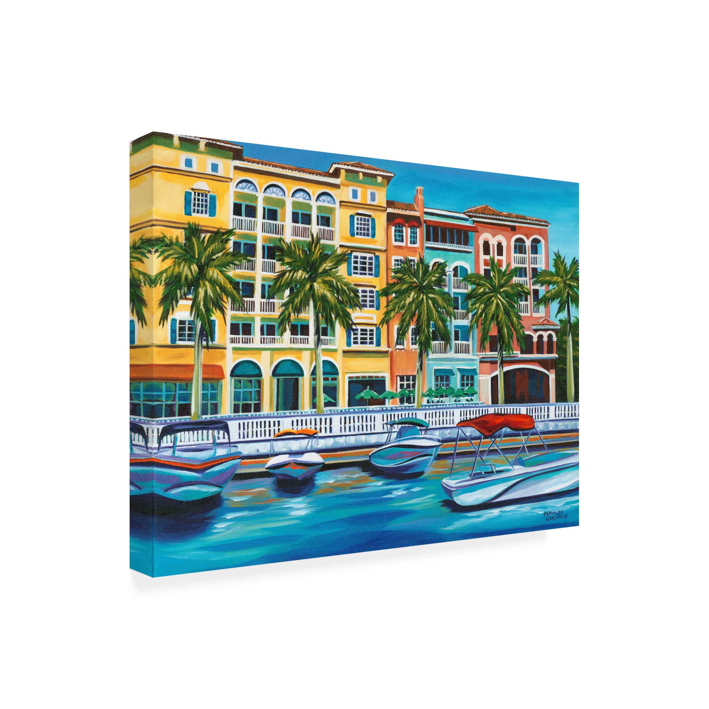Carolee Vitaletti 'Tropical Rendezvous I' Outdoor Canvas 18x18