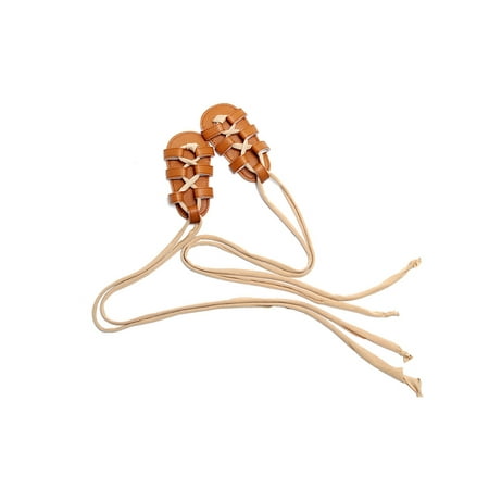 

Rotosw Infant Flat Sandals Clip Toe Crib Shoes Lace Up Flats Lightweight Ankle Strap Gladiator Sandal Beach Casual Brown 4.5C