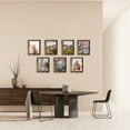 Set of 7 Brown, 8x10 Picture Frames, Composite Wood, Wall and Desktop Display