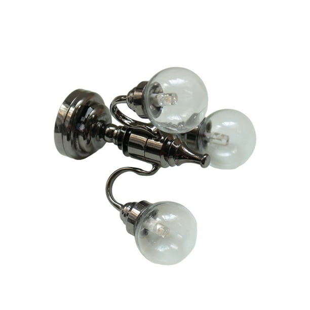 lampe miniature Lumière de maison de poupée Lumière miniature à LED avec  interrupteur de base jeux jouet brillant