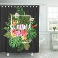 thumbnail image 1 of ABPHQTO Hermoso Ramo Exótico con Flores y Hojas Tropicales Cortinas de Baño Hello Summer 152x180 cm ABPHQTO PKNMT60x72Shower-4891, 1 of 2
