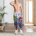 thumbnail image 6 of Lsque Mario Print Men's Pajama Pants, Lounge Pant - Comfortable Home Wear,Elastic Waistband, Stylish Design-Large, 6 of 9