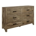 thumbnail image 1 of Topline Home Furnishings Rustic Cherry Finish Dresser, 1 of 4