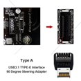 thumbnail image 2 of JShteea Adaptador encabezado interno Tipo-C frontal Convertidor 90 grados USB 3.1 Tipo-E (A), 2 of 6