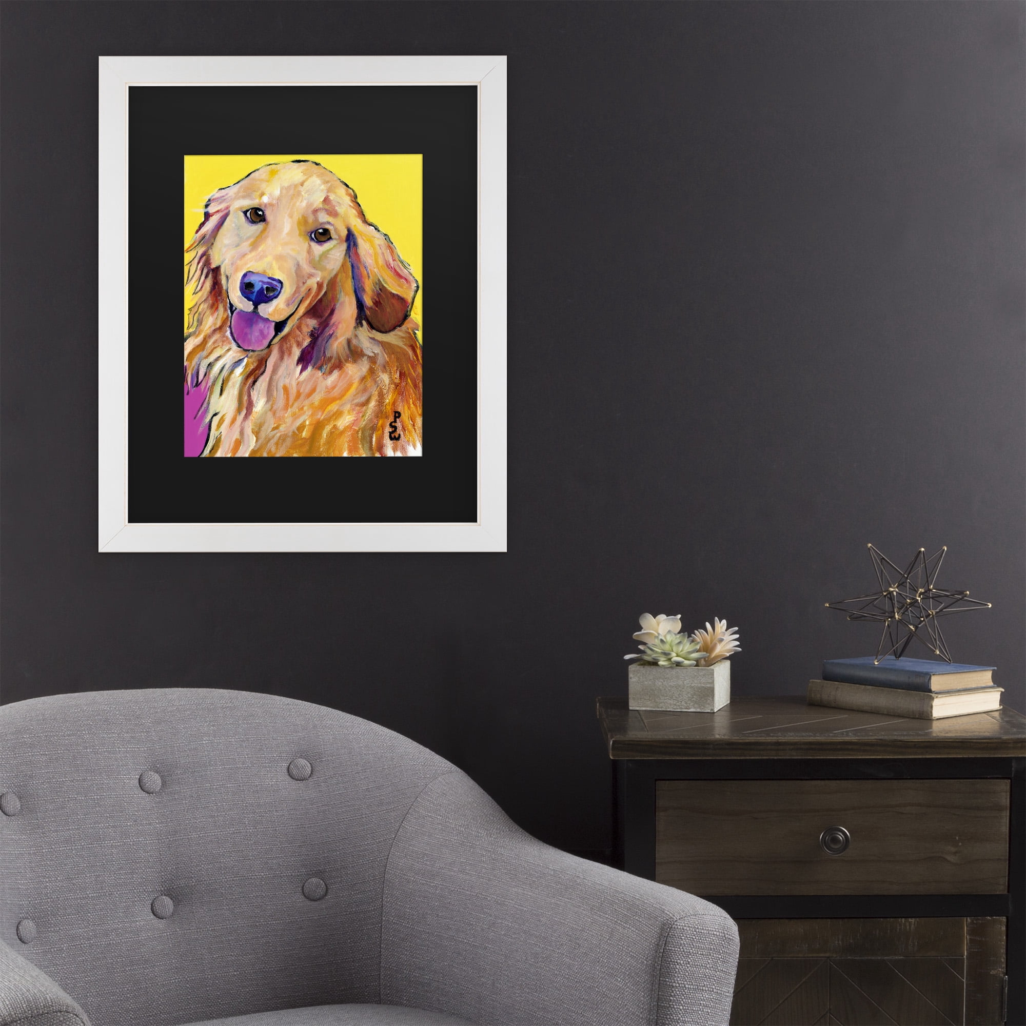 Trademark Fine Art 'Molly' Canvas Art by Pat Saunders-White