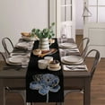 thumbnail image 4 of Blue Flower Abstract Art Table Runner Home Wedding Table Flag Mat Table Centerpieces Decoration Party Dining Long Tablecloth, 4 of 7