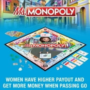 Ms. Monopoly Board Game for Families and Kids Ages 8 and Up