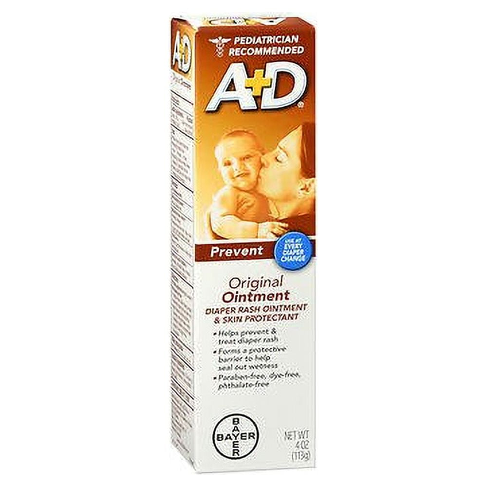 A+D Diaper Rash Ointment & Skin Protectant Original, 4-Pack