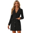 thumbnail image 1 of Vestido Informal para Mujer Allegra K Negro XS, 1 of 6