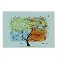 thumbnail image 2 of Tree Cutting Board, Seasonal Tree Branches with Flowers Spring Summer Autumn Winter Growth Theme Art, Decorative Tempered Glass Cutting and Serving Board, Large Size, Multicolor, by Ambesonne, 2 of 5
