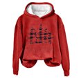 thumbnail image 2 of Jienlioq Haut de Mode pour Femmes Imprimé Léopard d'Hiver Confortable à Manches Longues, 2 of 4