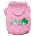 thumbnail image 1 of Proud To Be Irish Screen Print Pet Hoodies Light Pink Size Xl (16), 1 of 1
