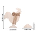 thumbnail image 3 of Binwennn Easter Wooden Decorations: Rabbits Roosters Eggs Light Up The Festive Atmosphere Large Snowflake Ornament Ornament Colorful Ornament Set Cool Christmas Ornament Icicle Ornament Christmas, 3 of 6