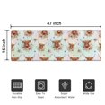 thumbnail image 5 of Colorful Highland Cow Flower Pattern Door Rugs,Washable Non Slip Door Mats Indoor,Decorative Door Mats,Entry Mat Indoor for Entrance,Bedroom,Kitchen,Bathroom,16"x47", 5 of 6