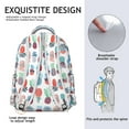 thumbnail image 5 of Pineapple Pattern Small Backpack Lightweight Summer Use Bag for Daily Work School and Commute, 5 of 6