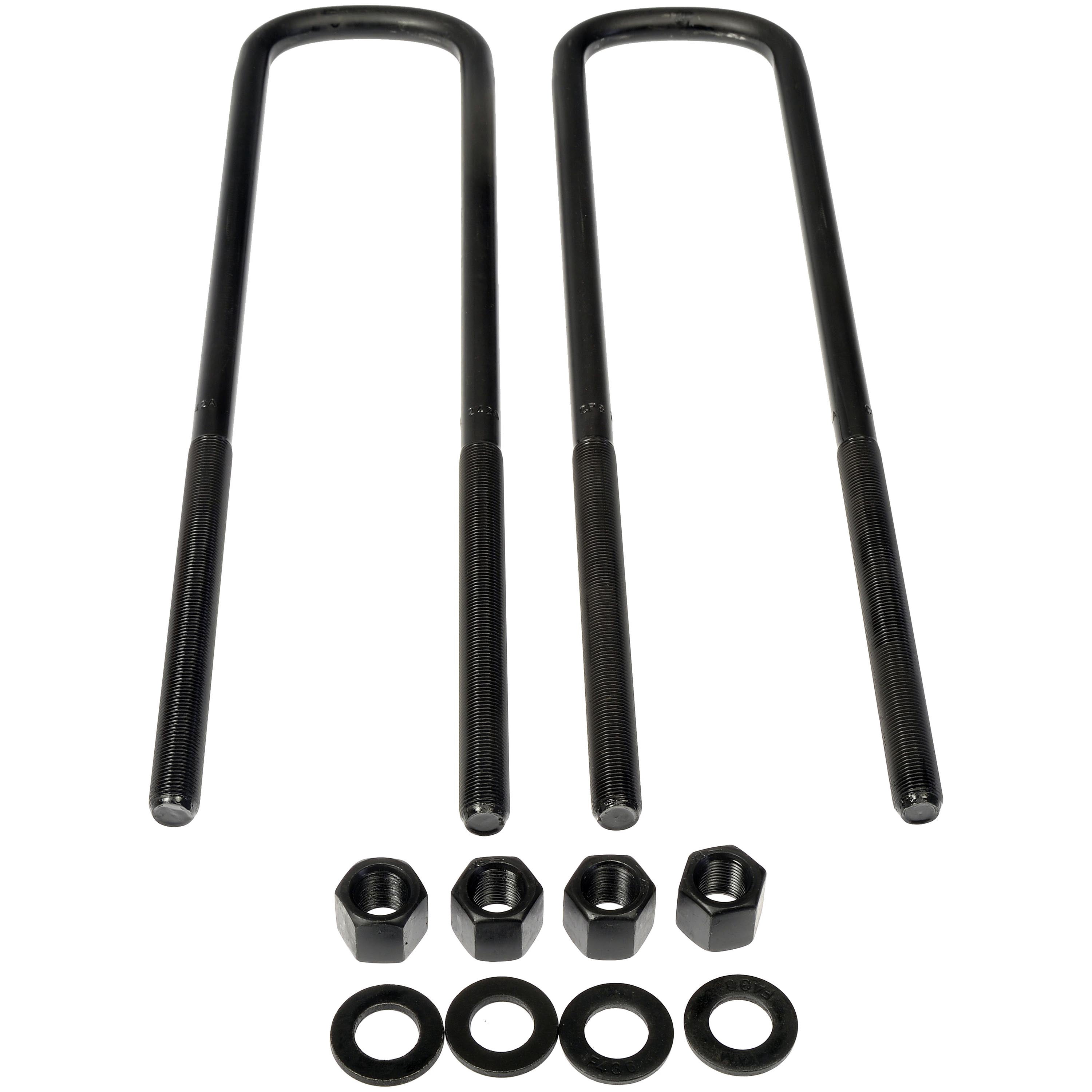 Dorman 929-807 Rear Leaf Spring Axle U-Bolt Kit for Specific Ford Models, Semi-Gloss Black