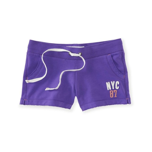 Aeropostale Womens NYC 87 Cutt-Offs Athletic Sweat Shorts, Púrpura, XS Aeropostale Sudor