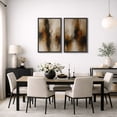 thumbnail image 2 of Framed Canvas Print Neutral Abstract Wall Art Set of 2 Modern Decorative for Living Room Bedroom - 24"x36"x2 BLACK, 2 of 8