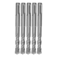 thumbnail image 1 of 5 brocas para martillo rotatorio con punta de carburo cementado, espiral de 2 flautas, broca de impacto para ladrillo y piedra, 110 mm (diámetro abierto de 10 mm/0,40 pulgadas), 1 of 14