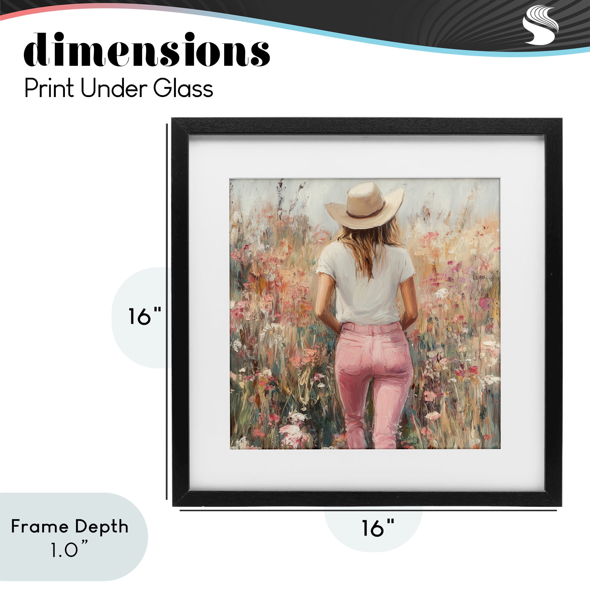 Stupell Industries Moment Of Peace Black Framed Print Under Glass, design by Heidi Kuntz