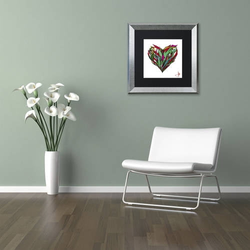 Trademark Fine Art 'Seasons' Canvas Art by Marc Allante, Black Matte, Silver Frame