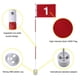 thumbnail image 2 of Bandera de golf KINGTOP portátil de 6 pies con bandera numerada, paquete de 1, 2 of 7