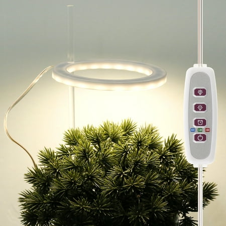 

HOTBEST LED Grow Light for Indoor Plants - USB Small Plant Growing Lights with Automatic Timer Height Adjustable Remote Controller
