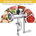 thumbnail image 3 of IFCOW Manual Meat Grinder,Heavy Duty Hand Operated Mincer,Food Kitchen Maker Machine,Sausage Maker Stuffer, Make Homemade Burger Patties, Ground Beef and More, Easy to Use, 3 of 15