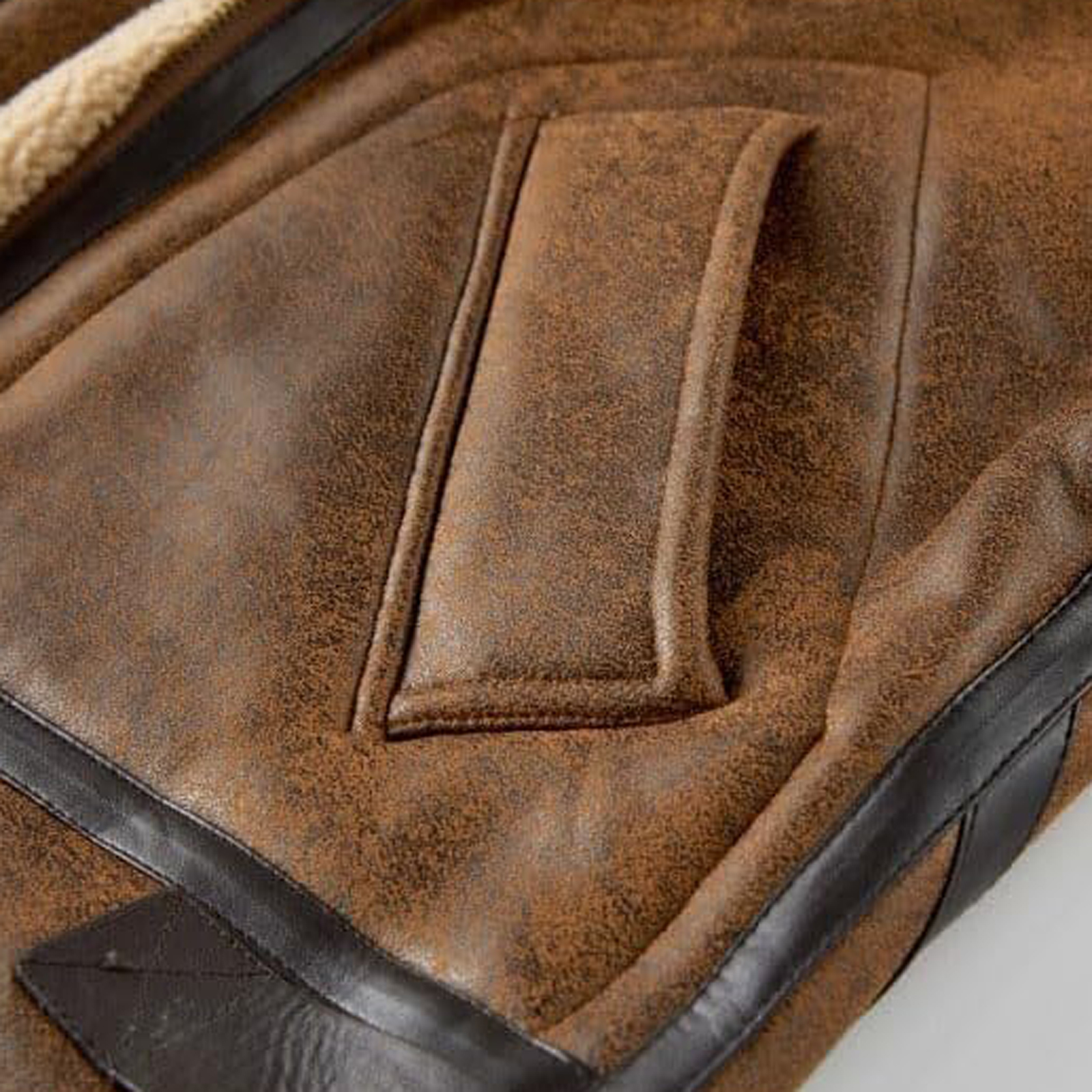 NANAIQ Leather Jackets For Women Women's Bomber Jacket Womens Fall Clothes Zip Up Faux Leather Coat Fur-Collar Warm for Winter Christmas, Camel, L
