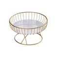 thumbnail image 3 of Tazón de frutas Macarena Soporte decorativo de un solo nivel blanco rosa, 3 of 8
