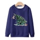 thumbnail image 1 of Sudaderas sin capucha para hombre, estilo casual, a la moda, con cuello redondo, estampado, de manga larga, blusas de manga larga y cuello redondo, blusas de poliéster para hombre, 1 of 4
