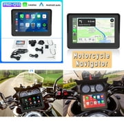 5" Portable Wireless Carplay Android auto Touch Screen Car Stereo HIcar Motorbike GPS Navigator Waterproof And Convenient For All Model Motorcycles