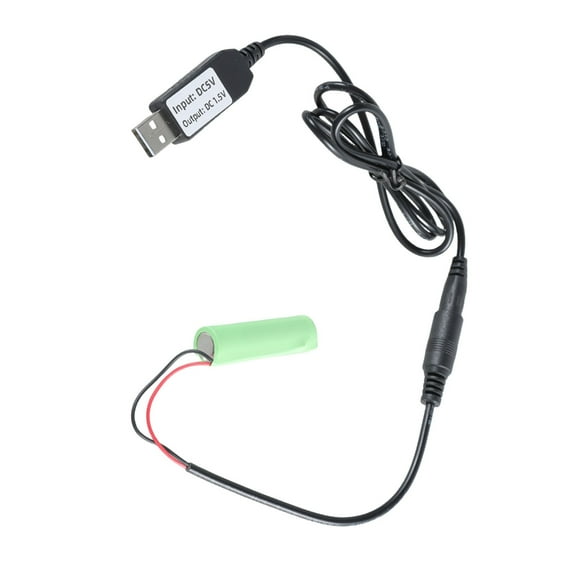 Battery Eliminators USB to 1.5V AA LR6 Dummy Battery for Clocks Toy Thermometers