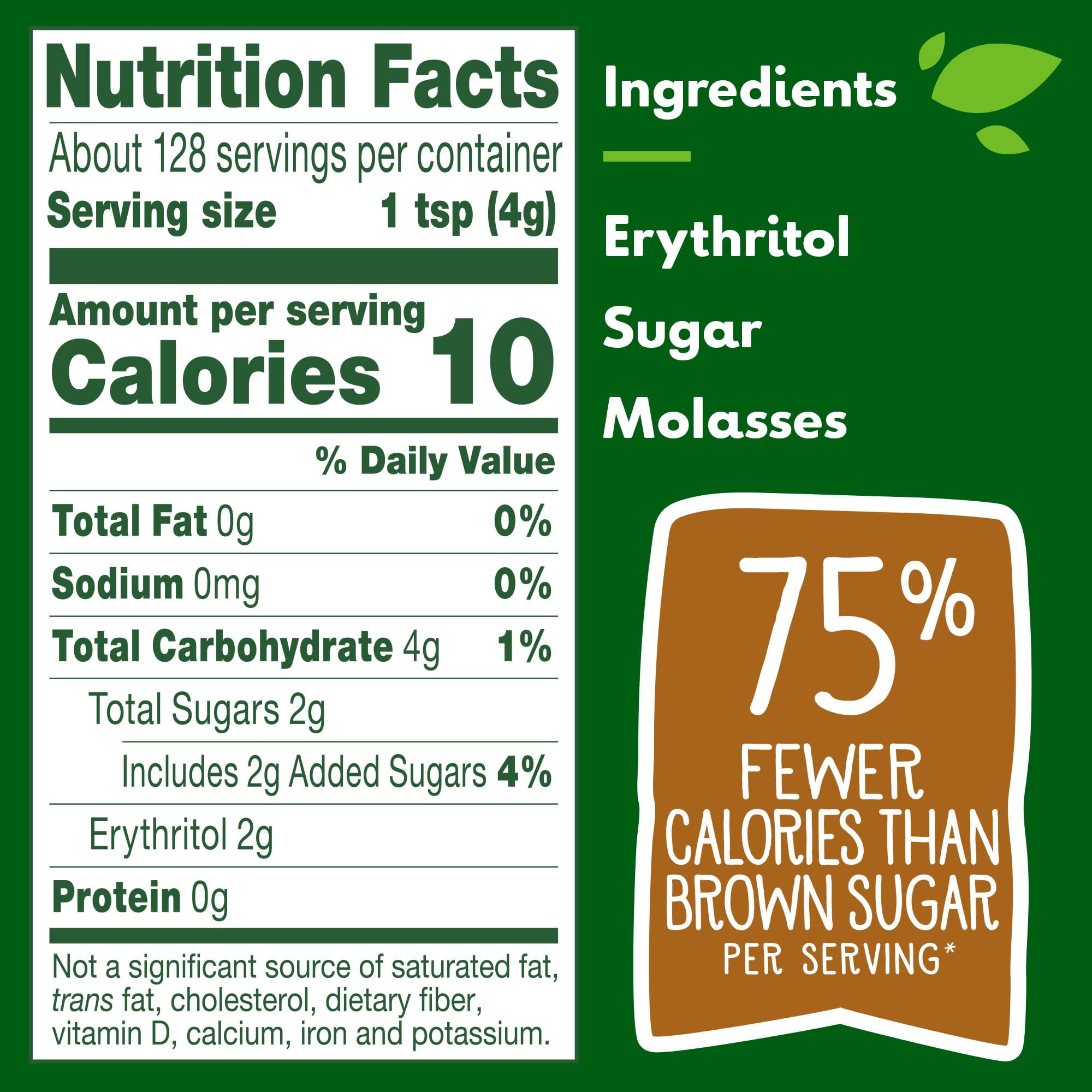 Truvia Brown Sugar Blend, Mix of Stevia Sweetener and Brown Sugar, 18 oz