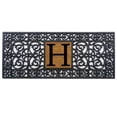 thumbnail image 1 of Home & More 170011741H Rubber Monogram Doormat 17-Inch X 41-Inch (Letter H), 1 of 1
