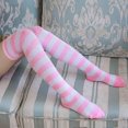 thumbnail image 3 of Black and White Striped Socks, Yigetop 3Pcs Women Knee High Socks Striped Women's Long Socks Harajuku Thigh High Socks for Girls Plus Size Stockings Striped Socks Women Multicolor One Size, 3 of 9