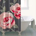 thumbnail image 4 of Pioneer Flower Floral Print Pattern Shower Curtain 36"x72" ,Bathroom Decorative Shower Curtains Set with 12 Hooks,Modern Waterproof Washable Shower Curtain, 4 of 6